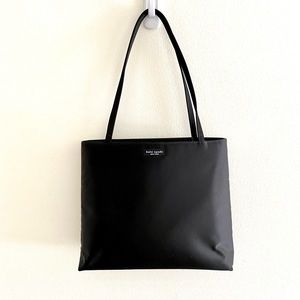 NWOT Kate Spade black satin bag mint condition